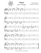 Winter - Easy Piano piano sheet music cover